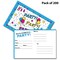 Star Party Postcard Invitations | 4 inches by 6 inches Plastic wrapped | RAHEEV®